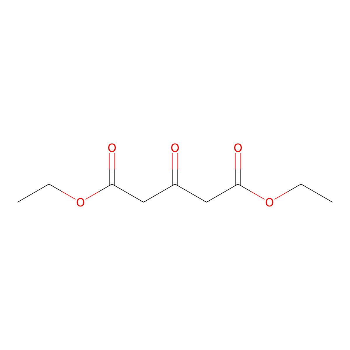 Diethyl acetonedicarboxylate molecular structure, CAS 105-50-0
