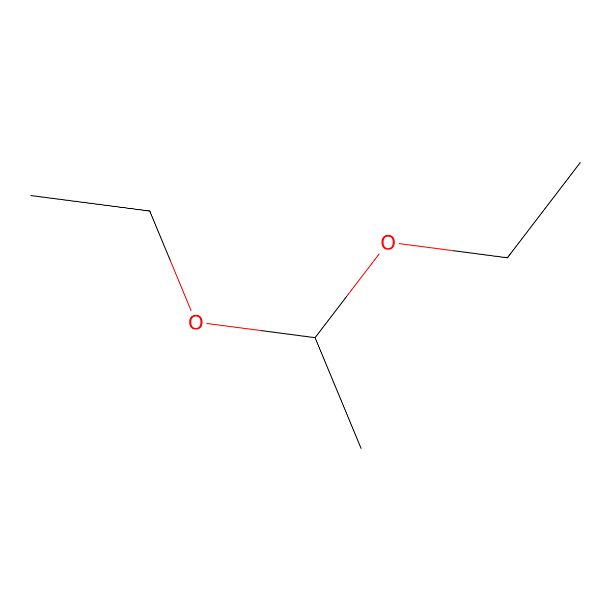 Acetal molecular structure, CAS 105-57-7