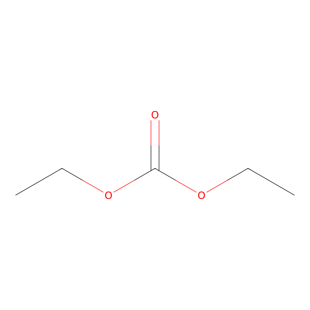 Diethyl Carbonate molecular structure, CAS 105-58-8