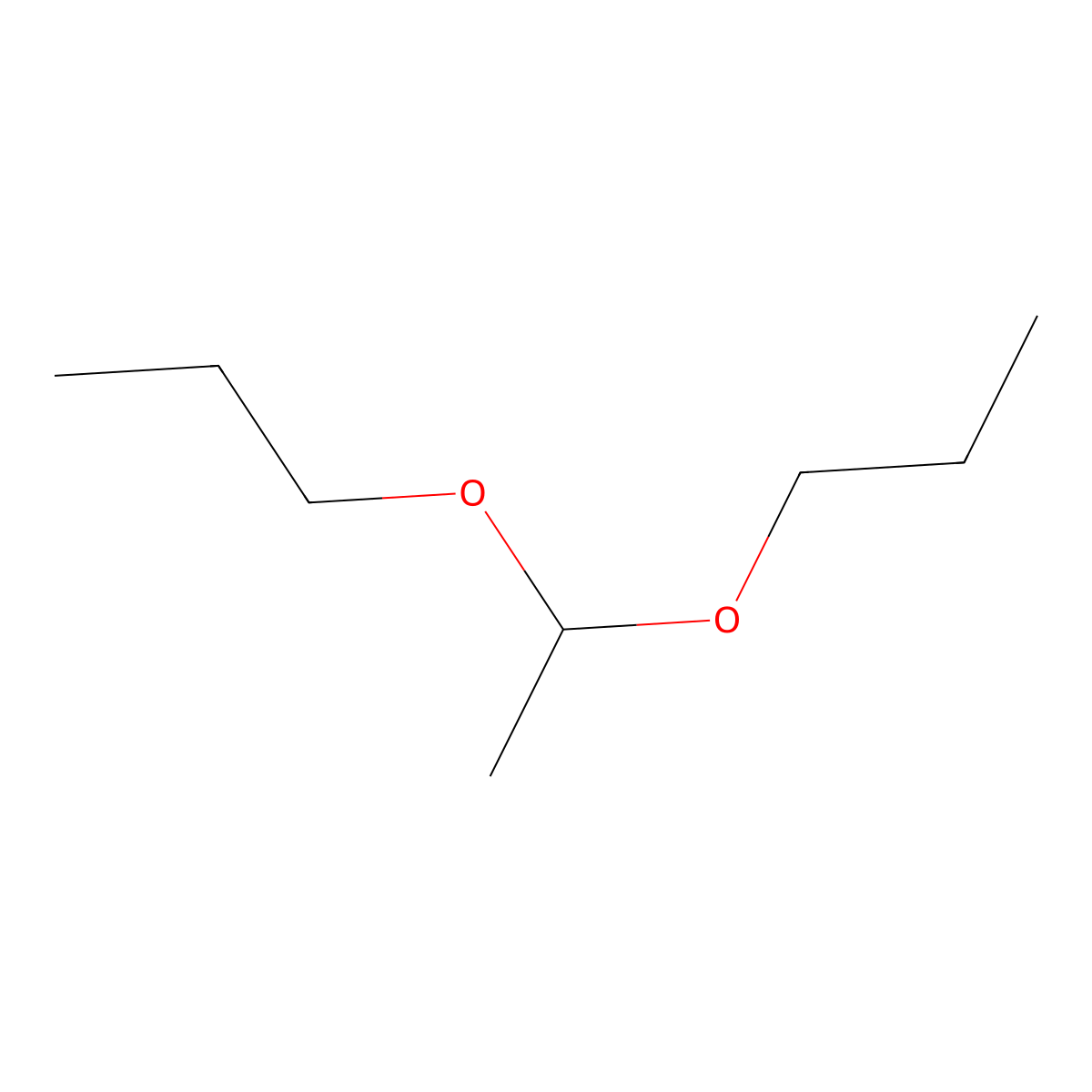 1,1-Dipropoxyethane molecular structure, CAS 105-82-8