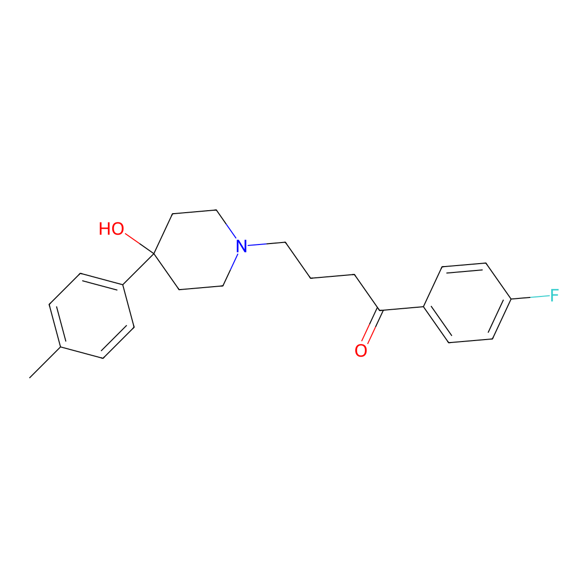 Moperone molecular structure, CAS 1050-79-9