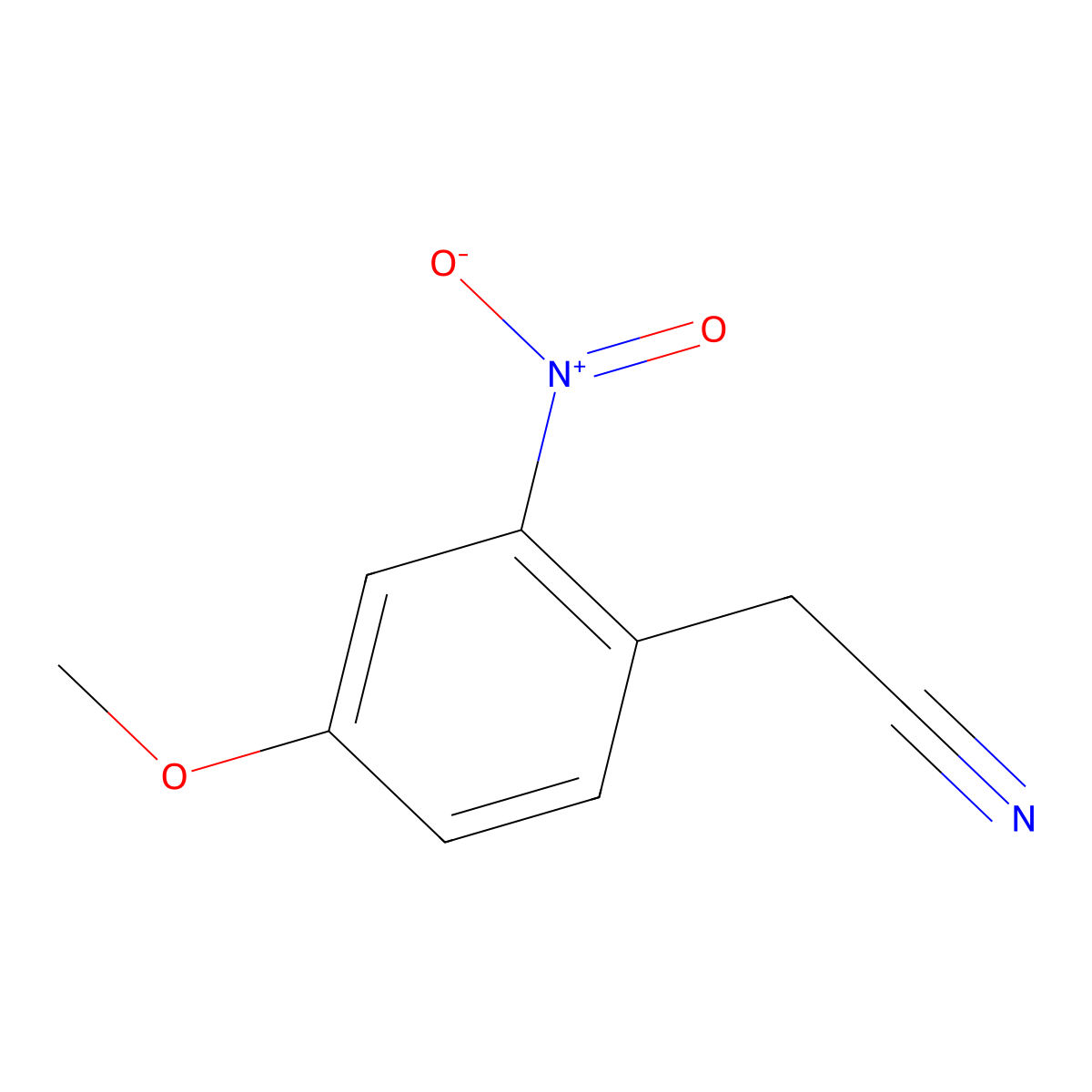 2-(4-Methoxy-2-nitrophenyl)acetonitrile molecular structure, CAS 105003-90-5