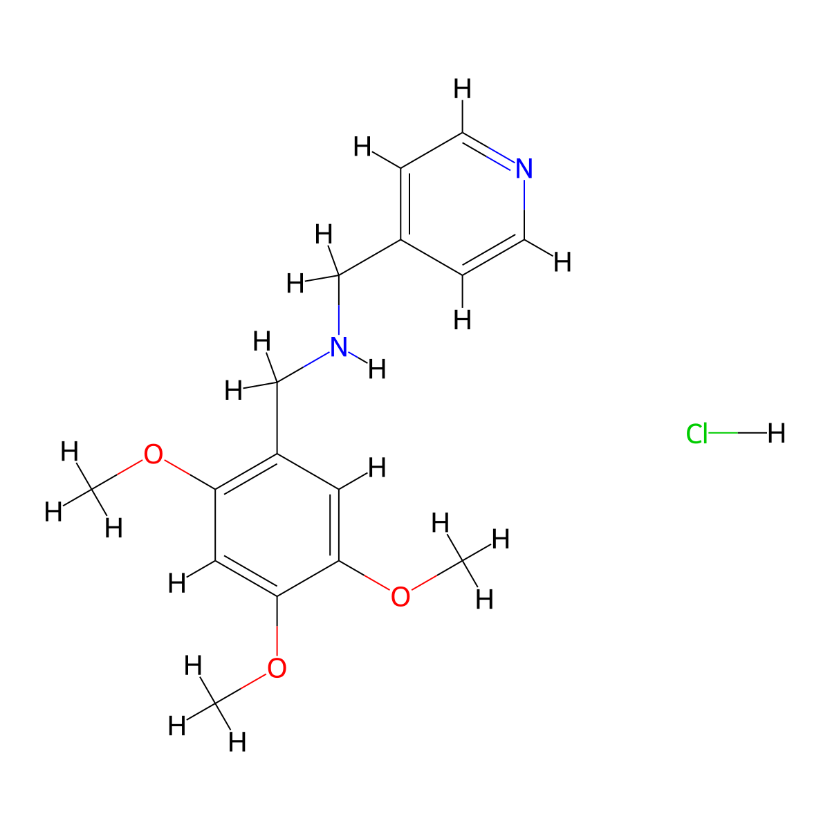 1-pyridin-4-yl-{N}-(2,4,5-trimethoxybenzyl)methanamine molecular structure, CAS 1050075-78-9