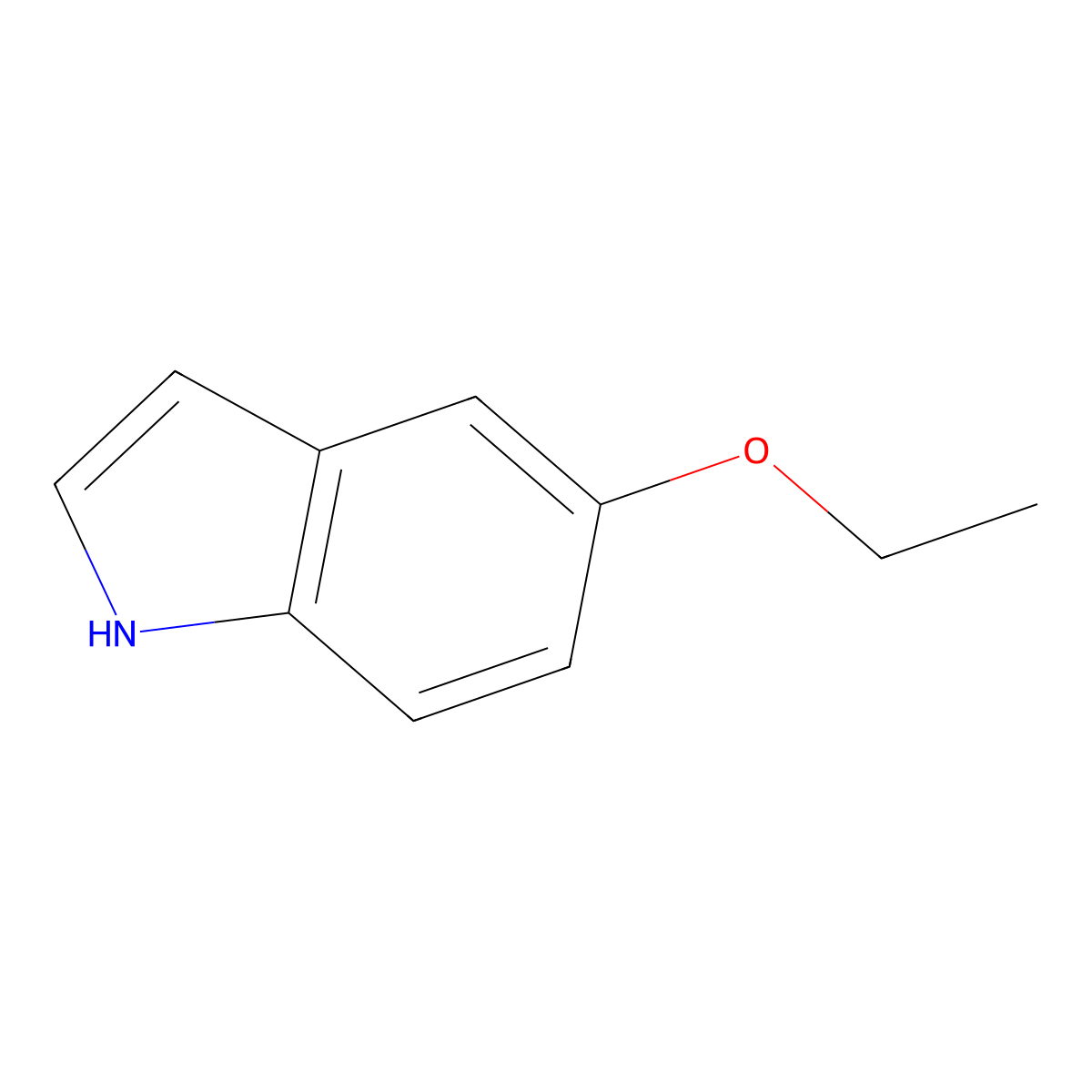 5-Ethoxy-1H-indole molecular structure, CAS 10501-17-4