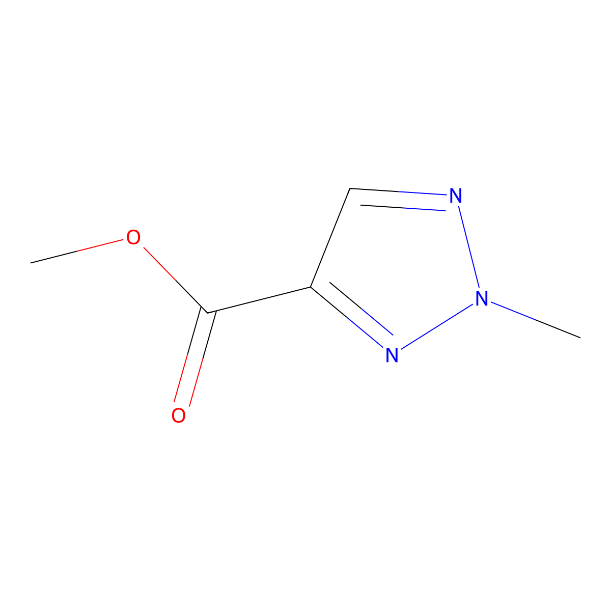 Methyl 2-methyl-2H-1,2,3-triazole-4-carboxylate molecular structure, CAS 105020-39-1