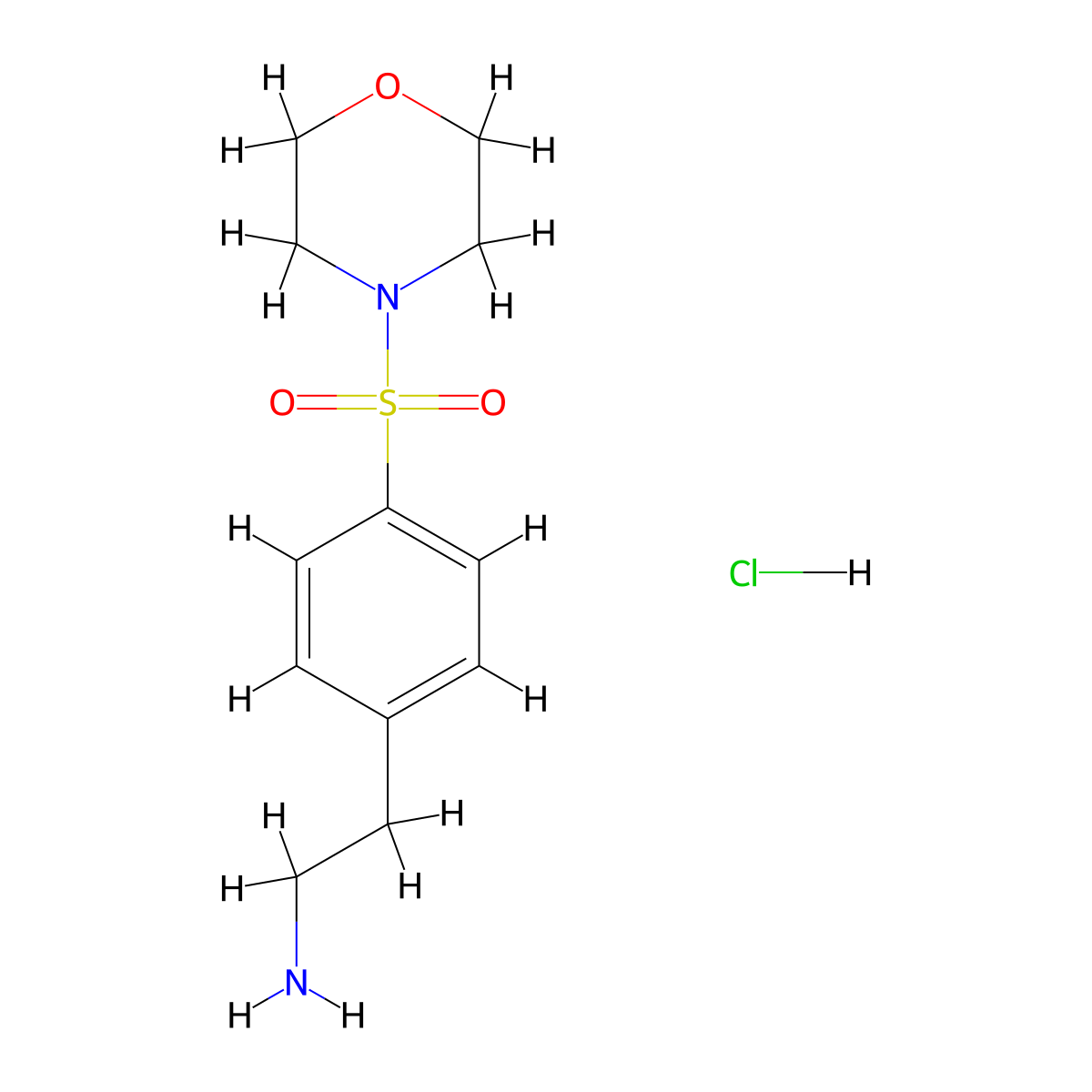 2-[4-(Morpholin-4-ylsulfonyl)phenyl]ethanamine molecular structure, CAS 1050208-12-2