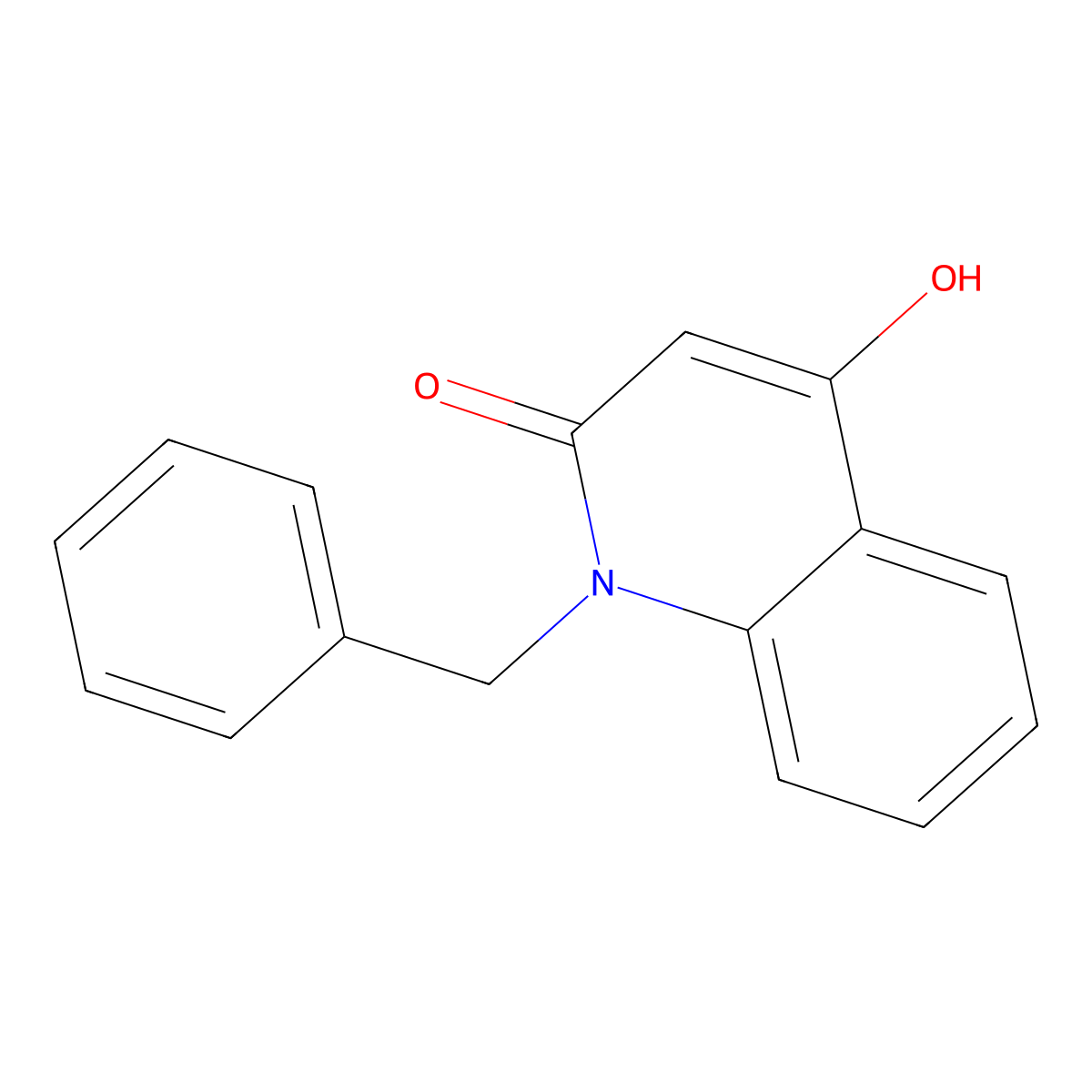 1-Benzyl-4-hydroxyquinolin-2(1H)-one molecular structure, CAS 105024-96-2