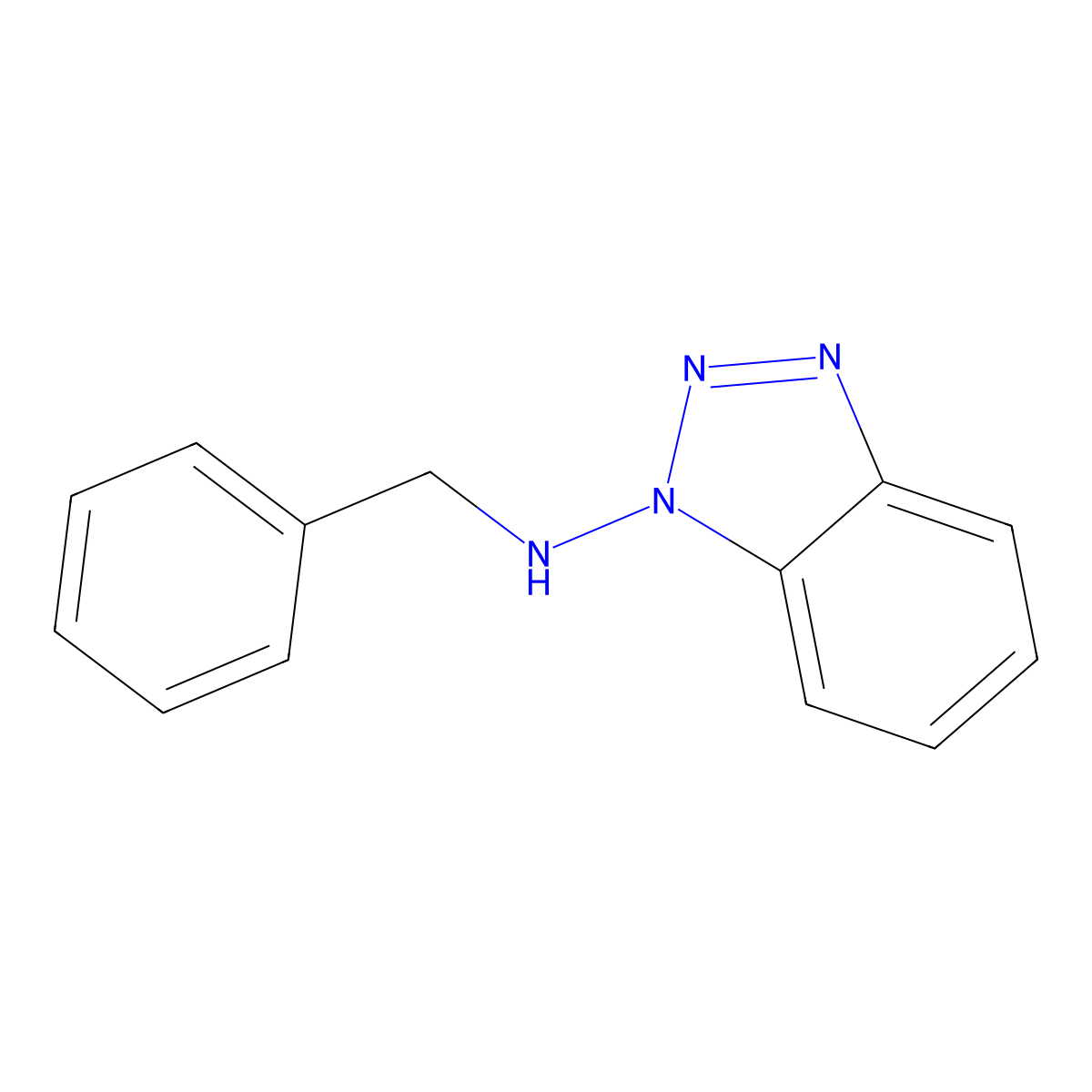 N-Benzyl-1-aminobenzotriazole molecular structure, CAS 105026-59-3