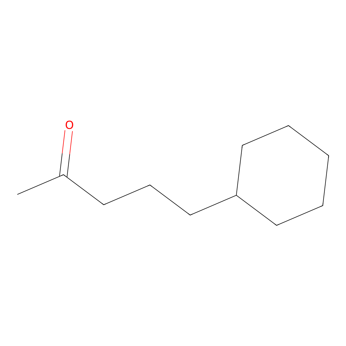 5-Cyclohexylpentan-2-one molecular structure, CAS 105029-25-2