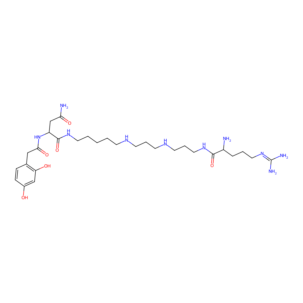 Argiotoxin-636 molecular structure, CAS 105029-41-2