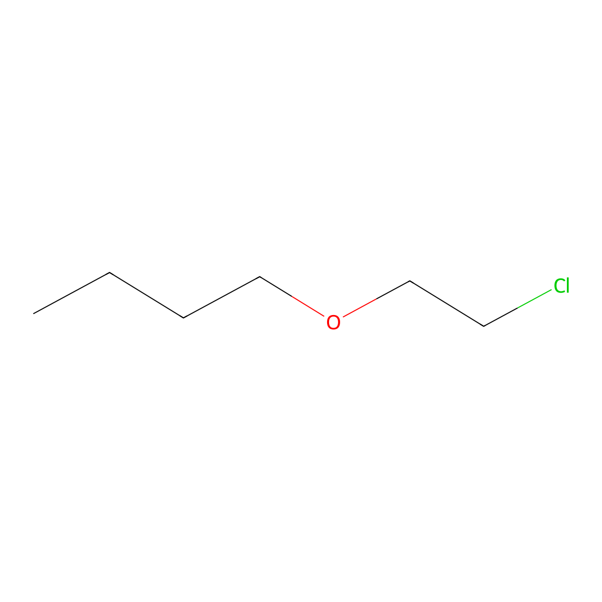 1-(2-Chloroethoxy)butane molecular structure, CAS 10503-96-5