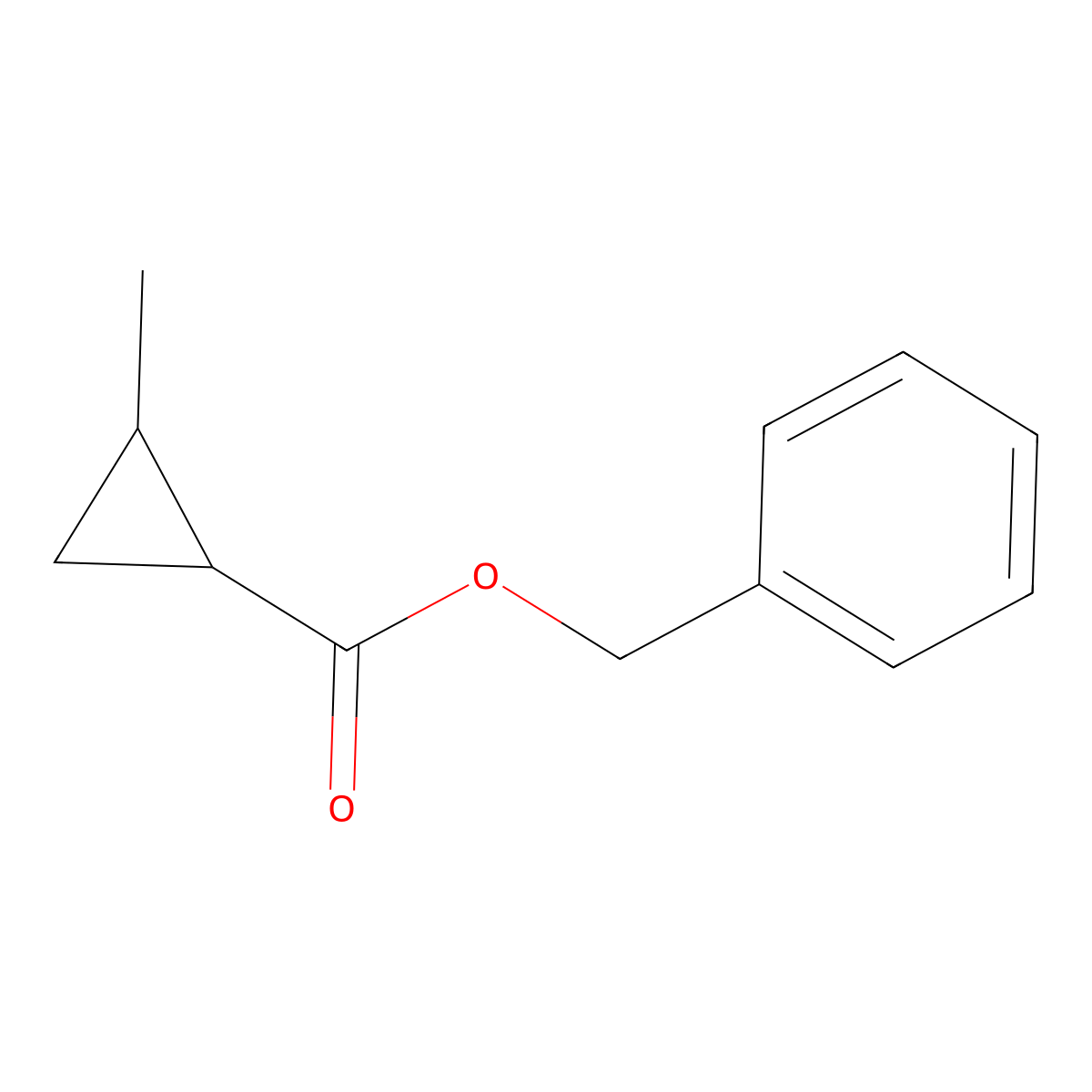 (1R,2r)-benzyl2-methylcyclopropanecarboxylate molecular structure, CAS 1050391-99-5