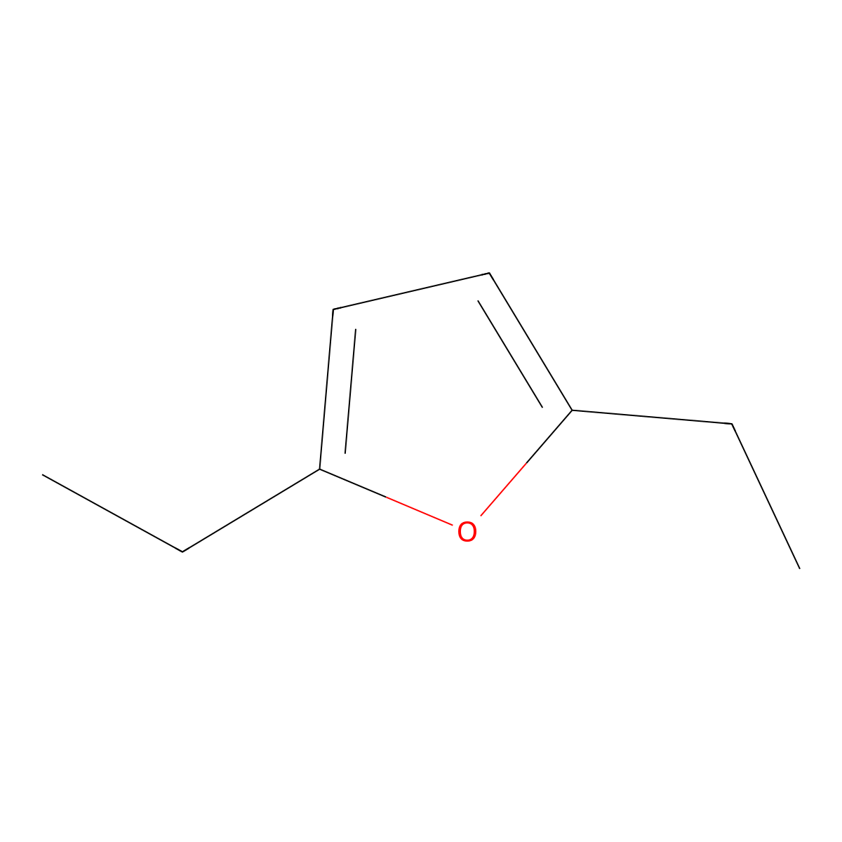 2,5-Diethylfuran molecular structure, CAS 10504-06-0