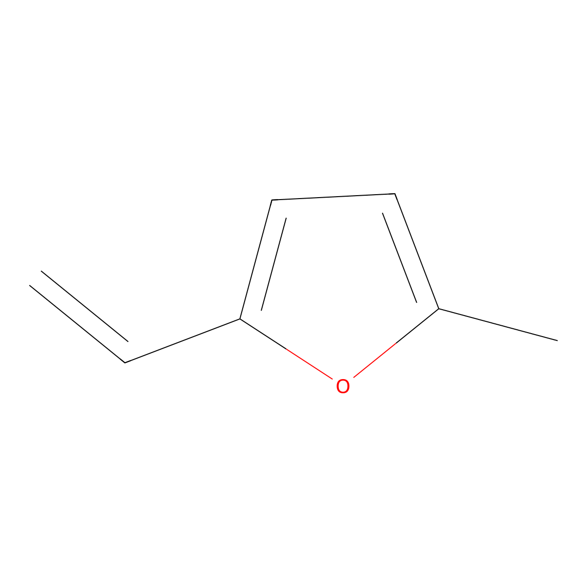 2-Ethenyl-5-methylfuran molecular structure, CAS 10504-13-9