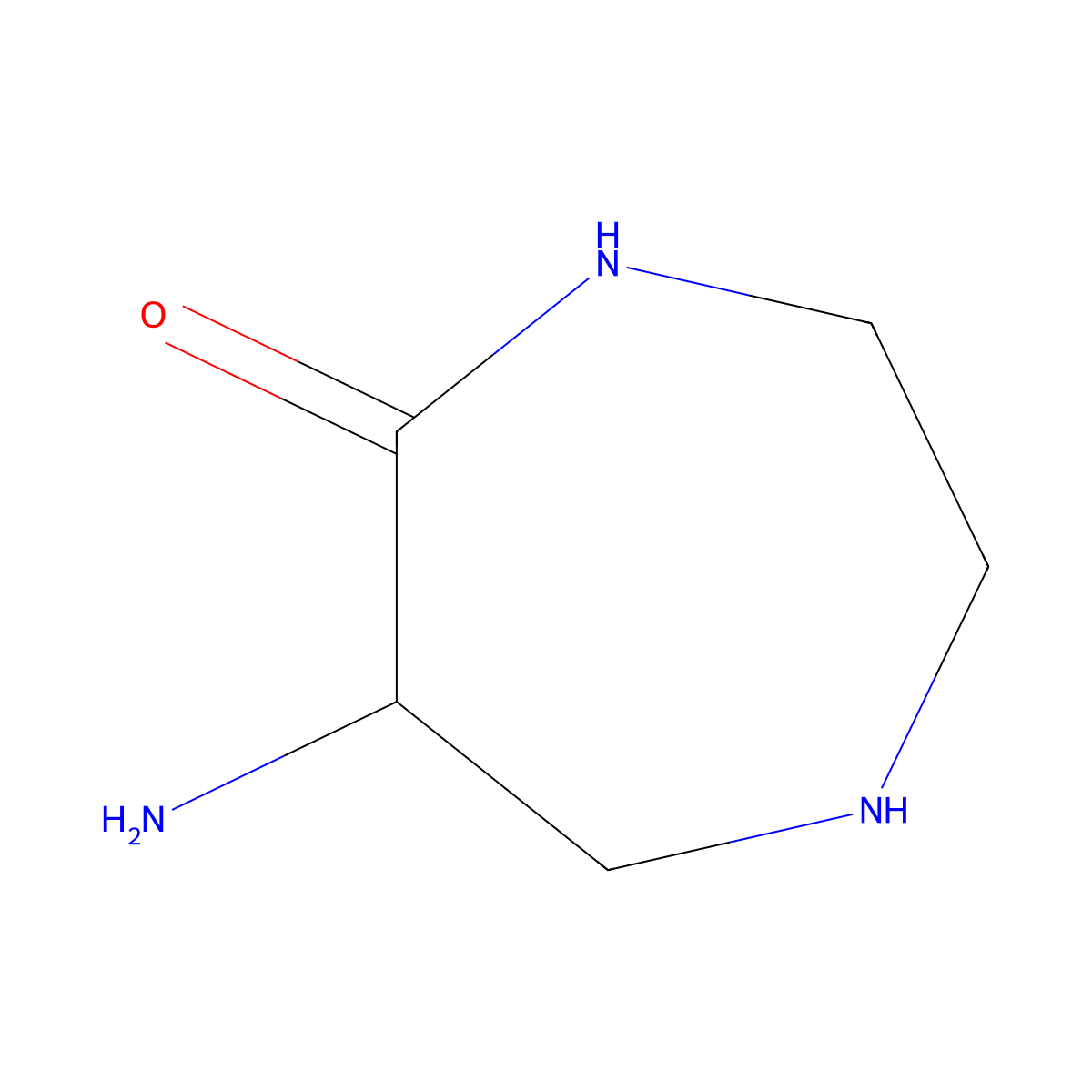 6-Amino-1,4-diazepan-5-one molecular structure, CAS 1050442-46-0