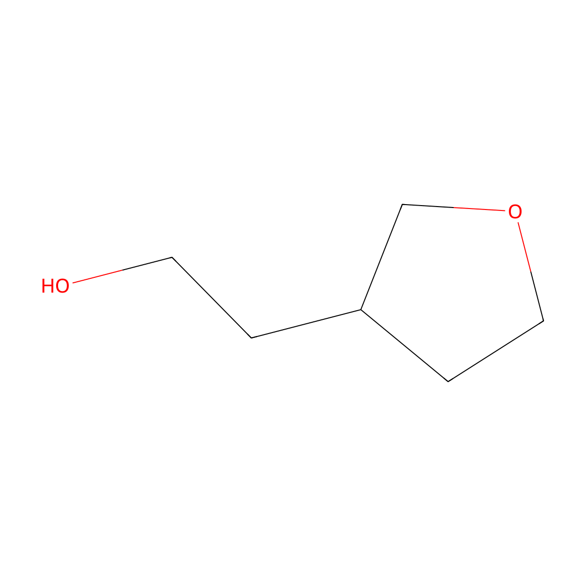 2-[(3S)-oxolan-3-yl]ethan-1-ol molecular structure, CAS 1050496-44-0
