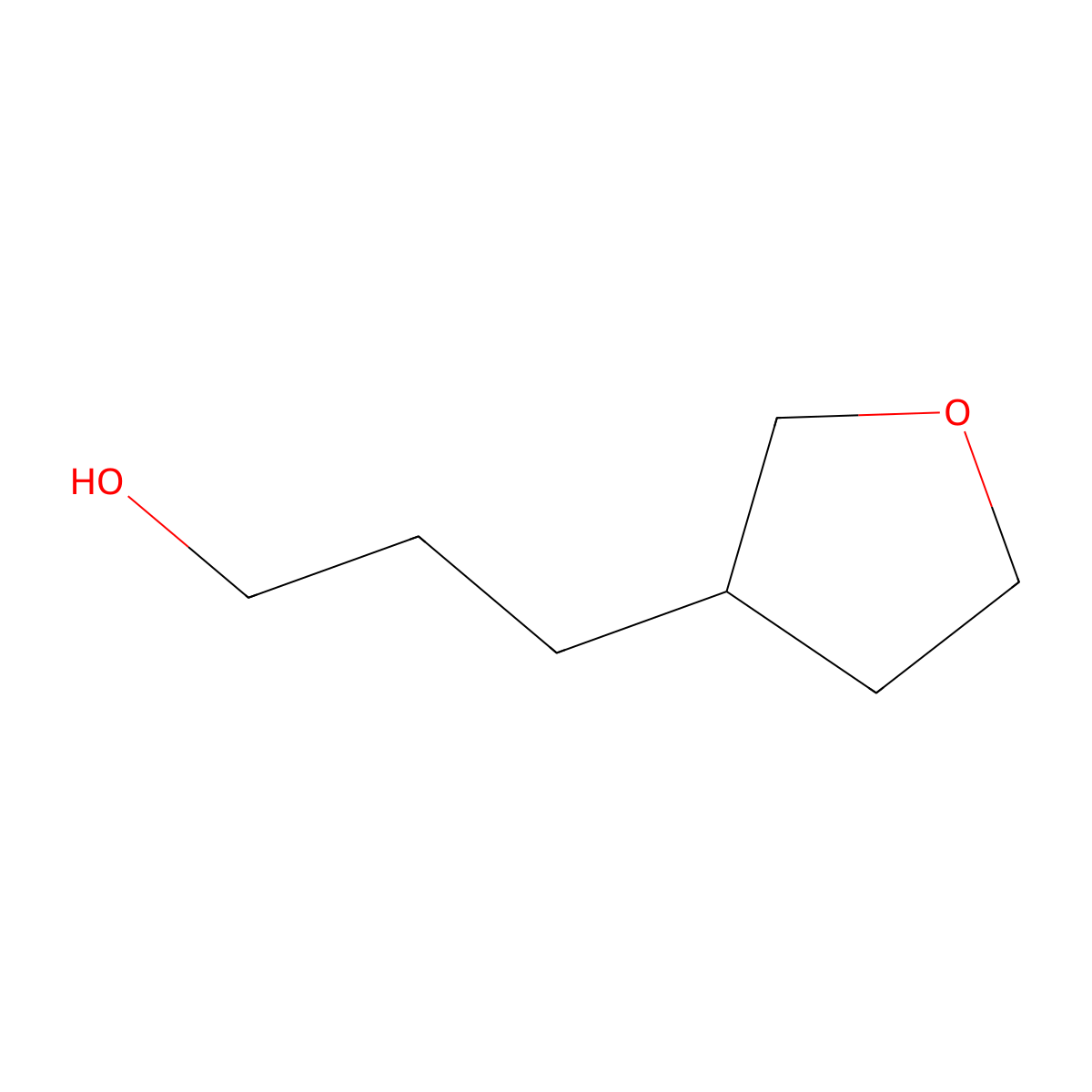 3-(Tetrahydro-3-furanyl)-1-propanol molecular structure, CAS 1050496-53-1
