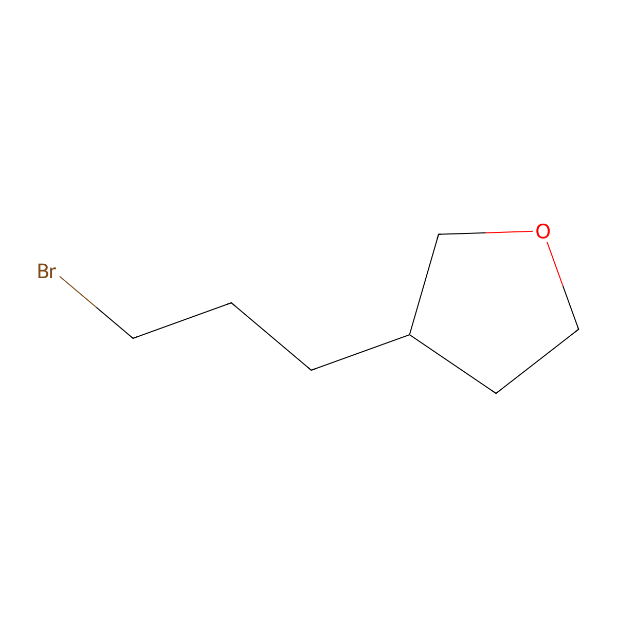 3-(3-Bromopropyl)oxolane molecular structure, CAS 1050496-55-3