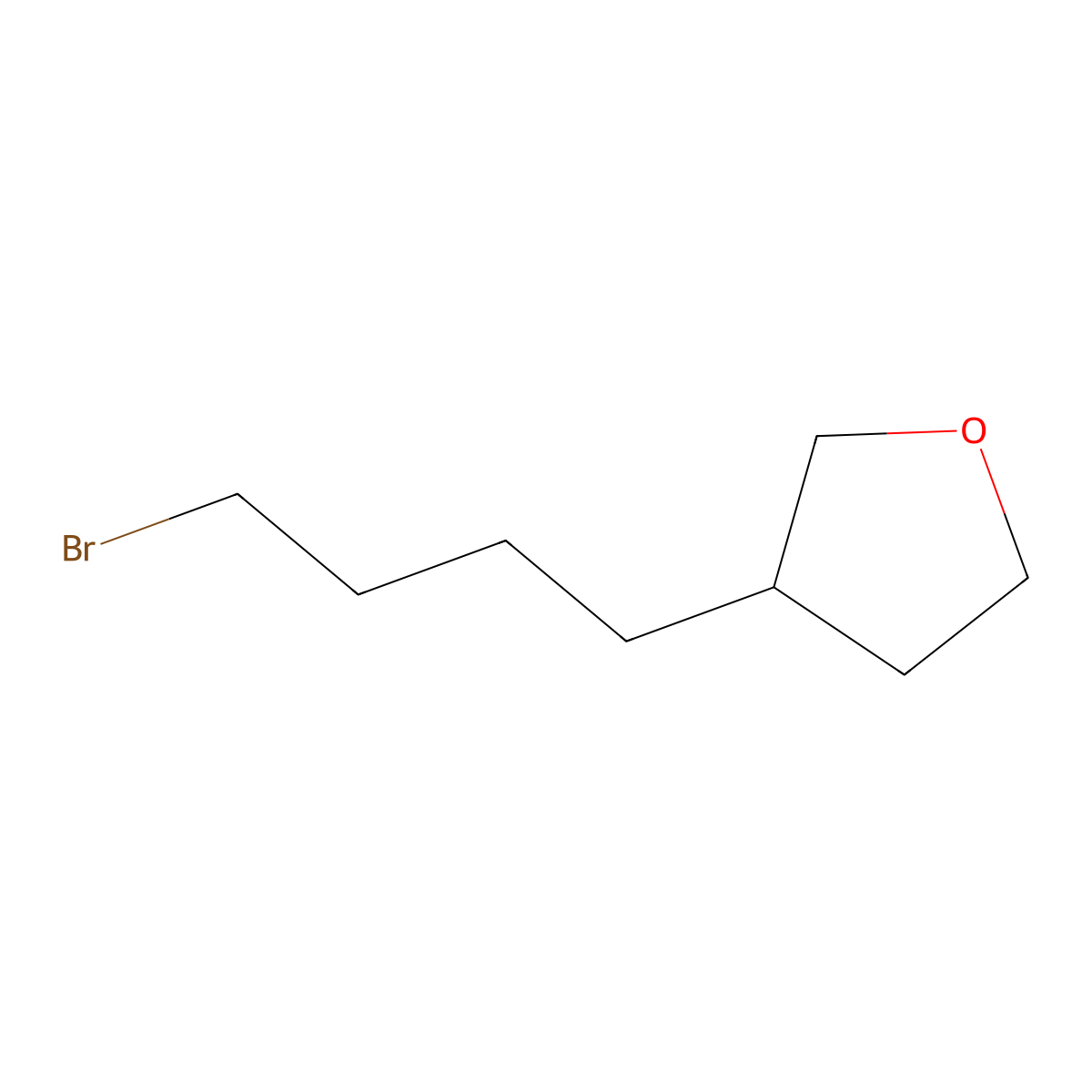 3-(4-Bromobutyl)oxolane molecular structure, CAS 1050496-60-0