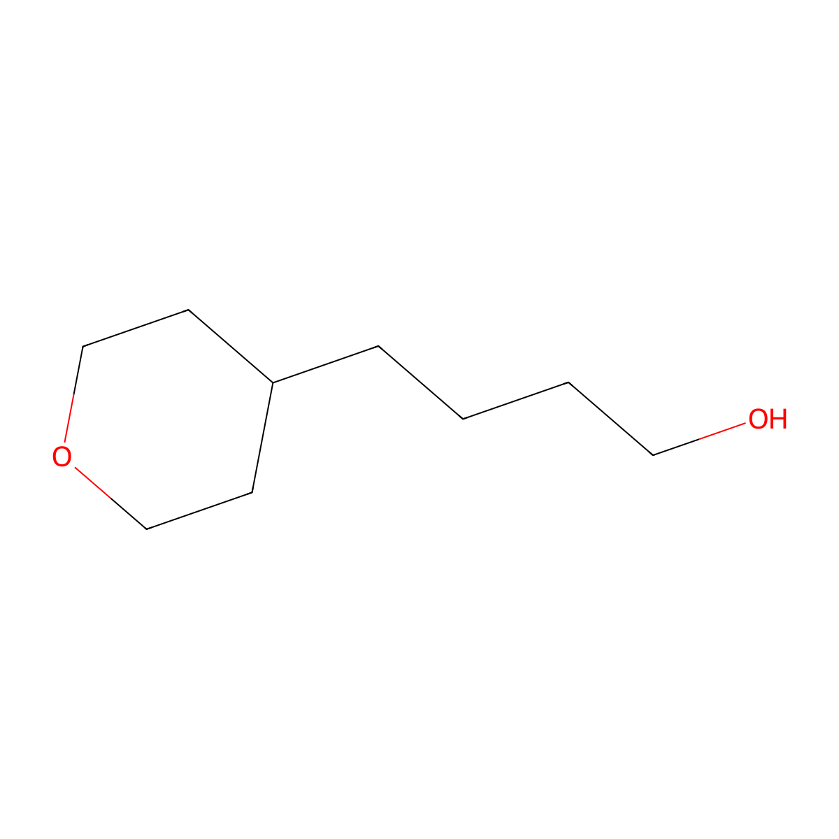 4-(Oxan-4-yl)butan-1-ol molecular structure, CAS 1050496-74-6