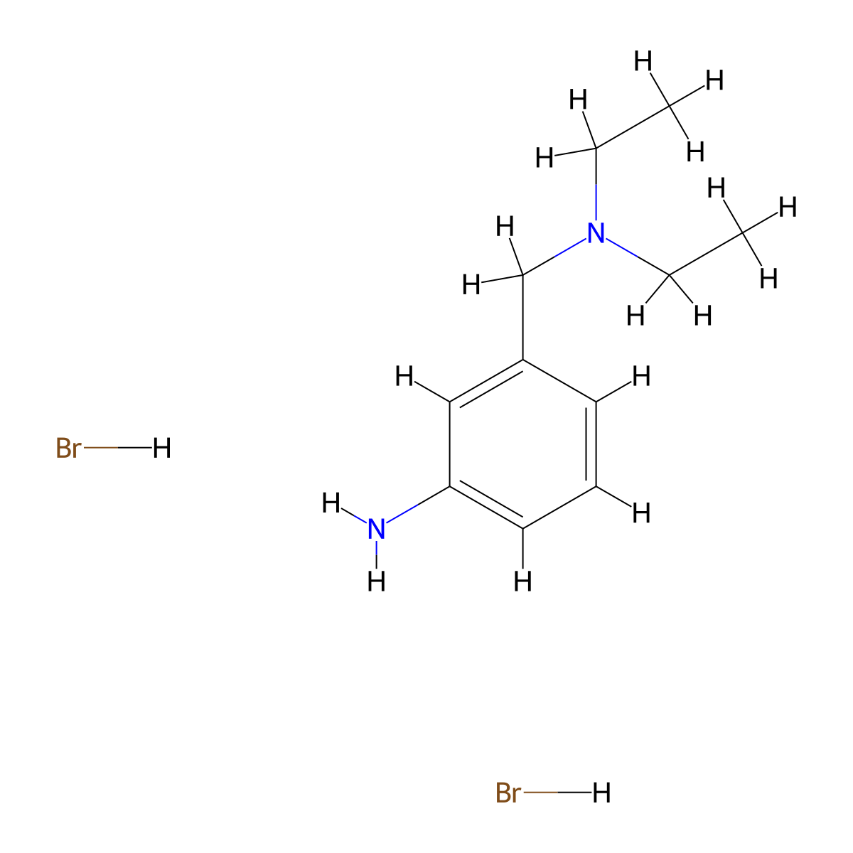 (3-Aminobenzyl)diethylamine dihydrobromide molecular structure, CAS 1050509-22-2