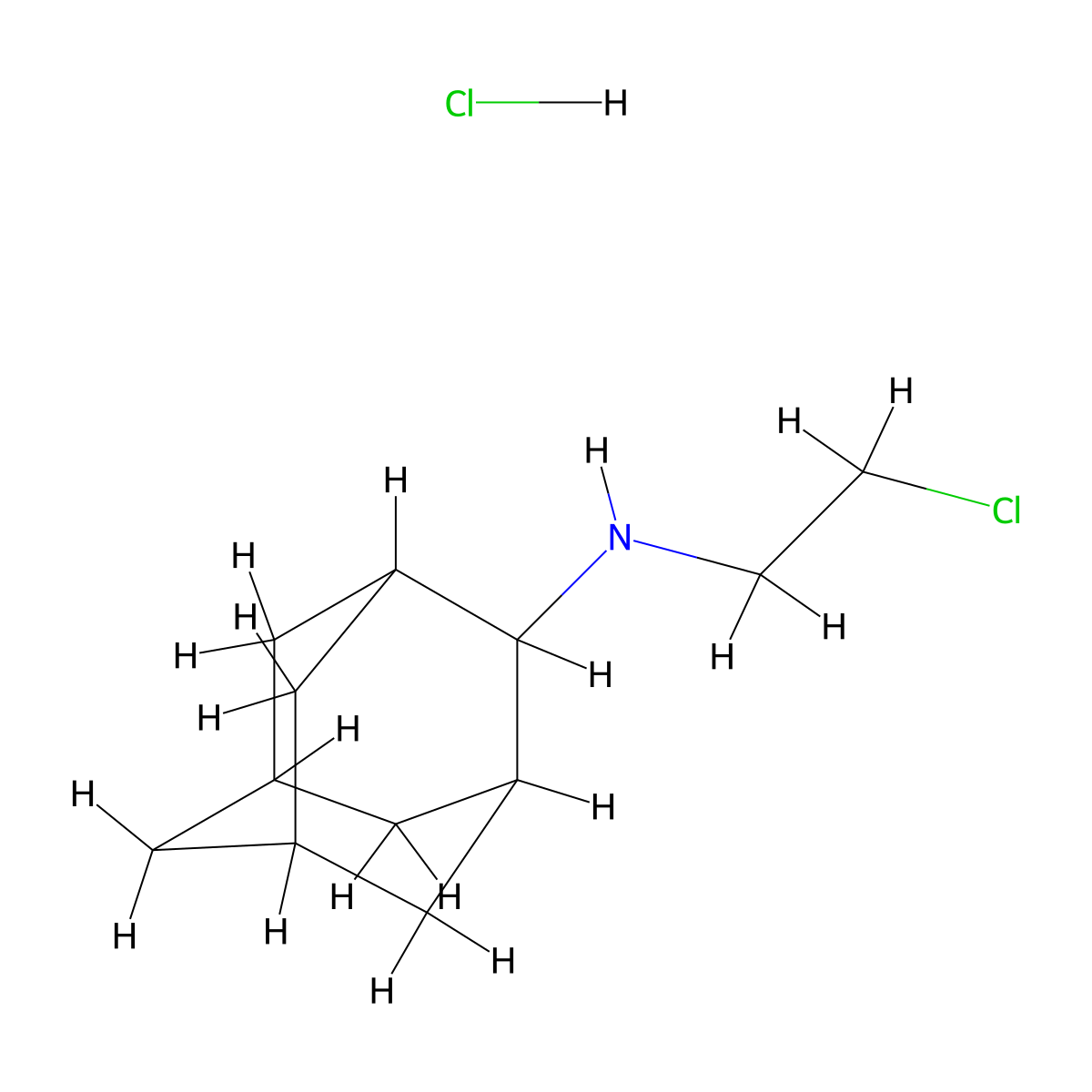 N-(2-chloroethyl)adamantan-2-amine hydrochloride molecular structure, CAS 1050509-33-5