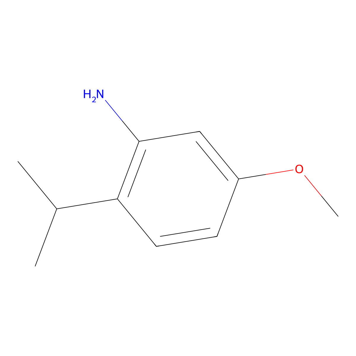 5-Methoxy-2-(propan-2-yl)aniline molecular structure, CAS 1050514-20-9