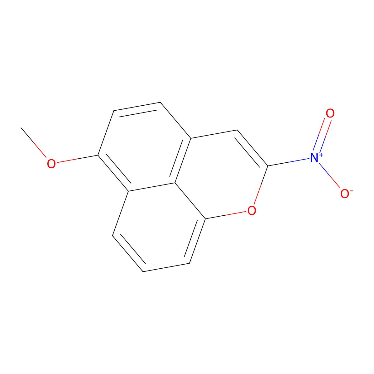 6-Methoxy-2-nitronaphtho(1,8-bc)pyran molecular structure, CAS 105052-39-9