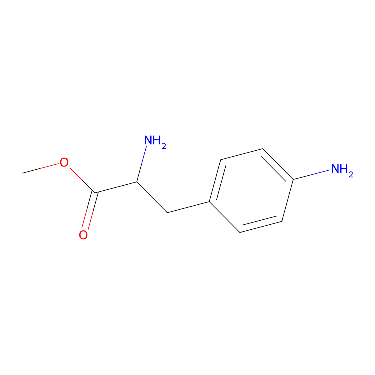 4-Amino-L-phenylalanine methyl ester molecular structure, CAS 105052-56-0