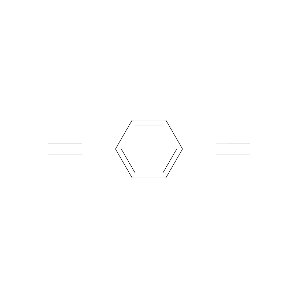 1,4-Di(prop-1-yn-1-yl)benzene molecular structure, CAS 105058-42-2