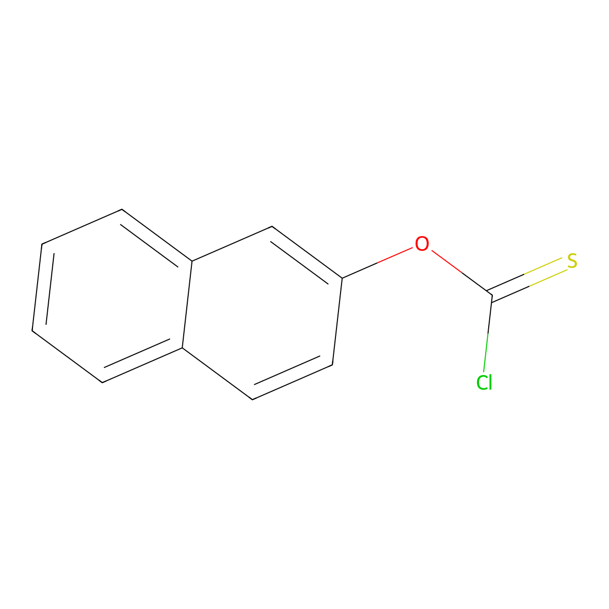 O-2-Naphthyl chlorothioformate molecular structure, CAS 10506-37-3