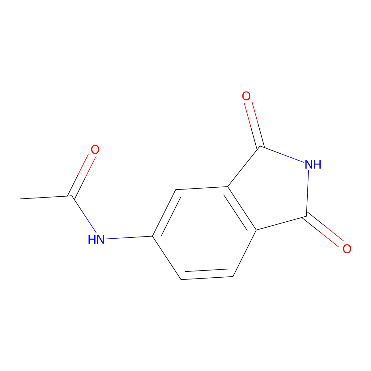 N-(1,3-dioxo-2,3-dihydro-1H-isoindol-5-yl)acetamide molecular structure, CAS 10506-95-3