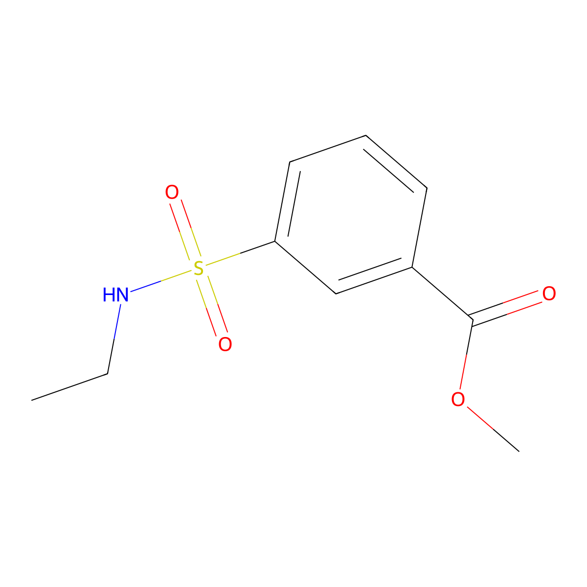 Methyl 3-(ethylsulfamoyl)benzoate molecular structure, CAS 1050659-55-6