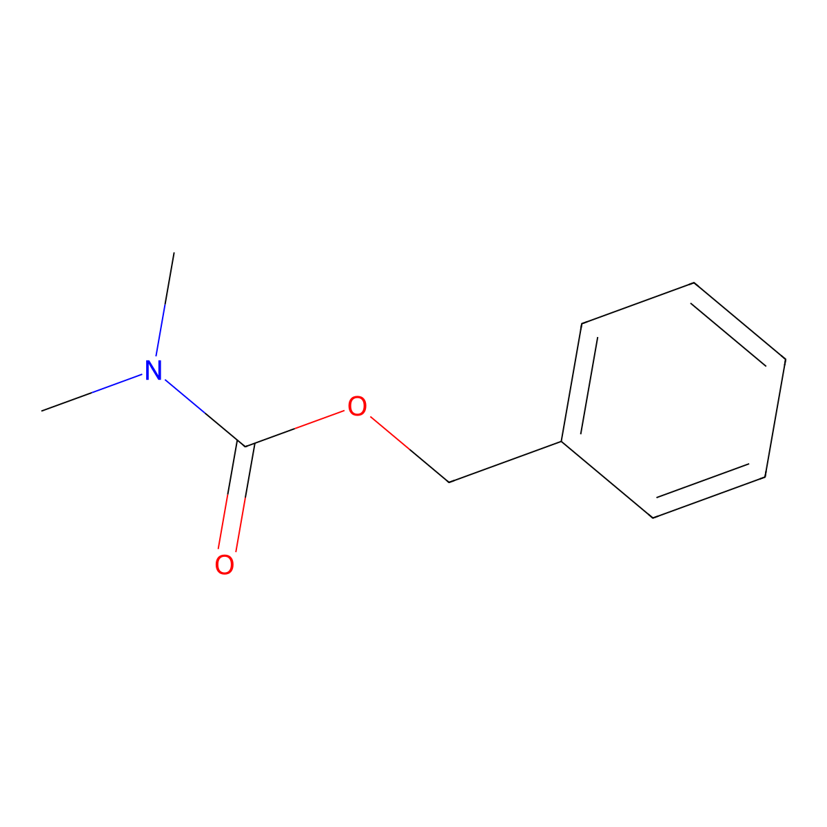 Benzyl dimethylcarbamate molecular structure, CAS 10507-52-5