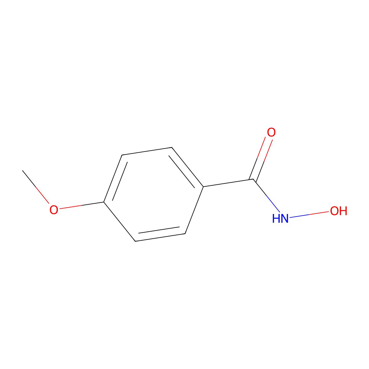 N-Hydroxy-4-methoxybenzamide molecular structure, CAS 10507-69-4
