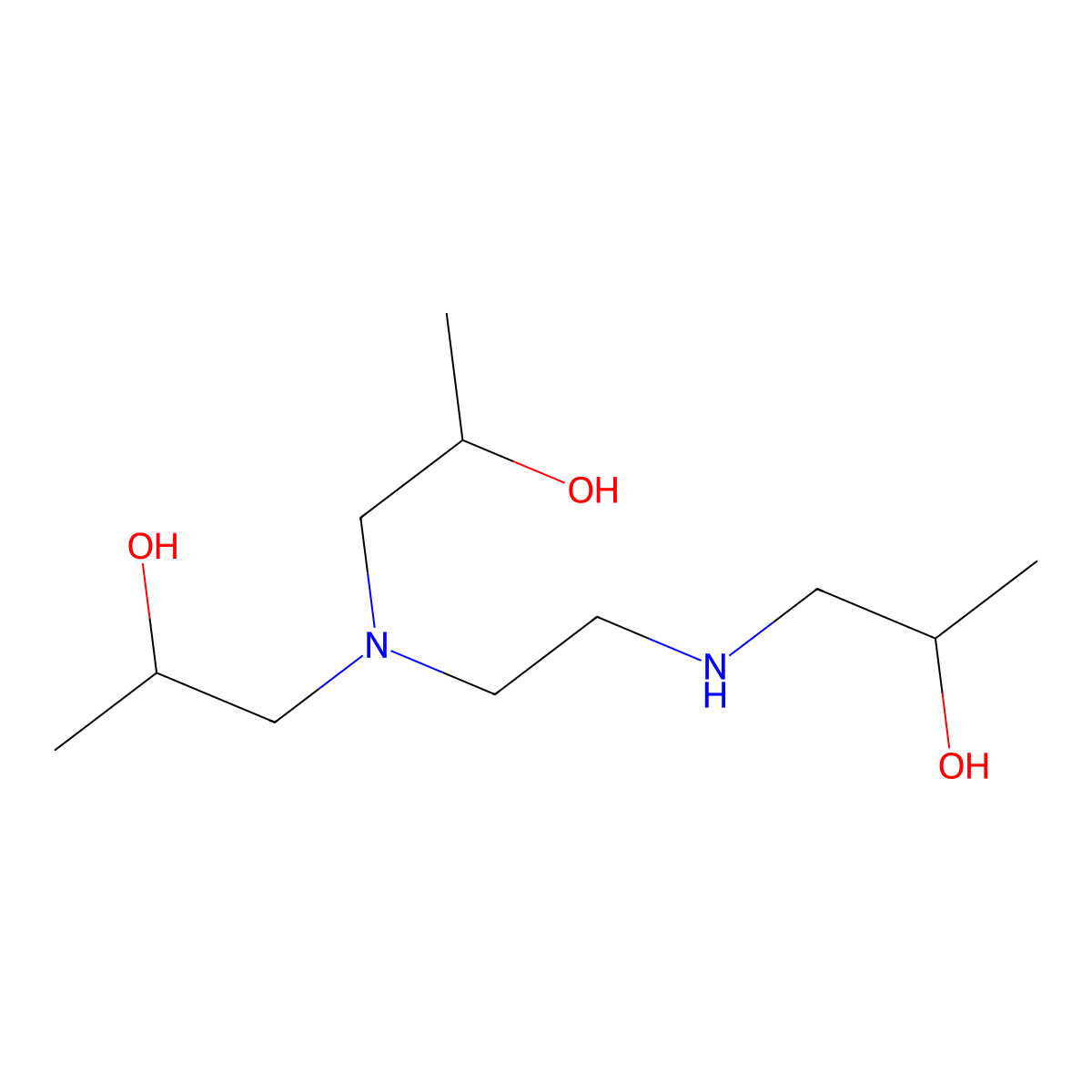 2-Propanol, 1,1'-[[2-[(2-hydroxypropyl)amino]ethyl]imino]bis- molecular structure, CAS 10507-78-5