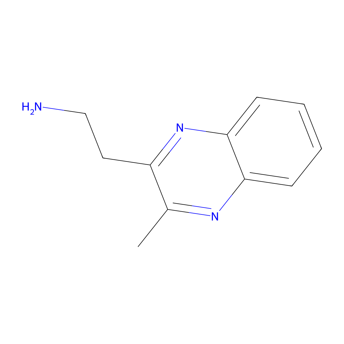 2-(3-Methylquinoxalin-2-yl)ethan-1-amine molecular structure, CAS 1050884-05-3