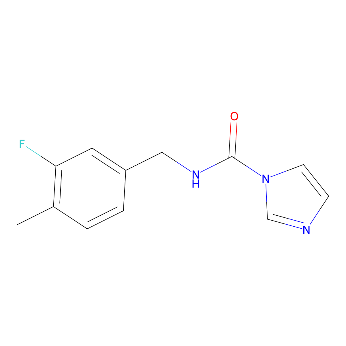 N-[(3-Fluoro-4-methylphenyl)methyl]-1H-imidazole-1-carboxamide molecular structure, CAS 1050885-14-7