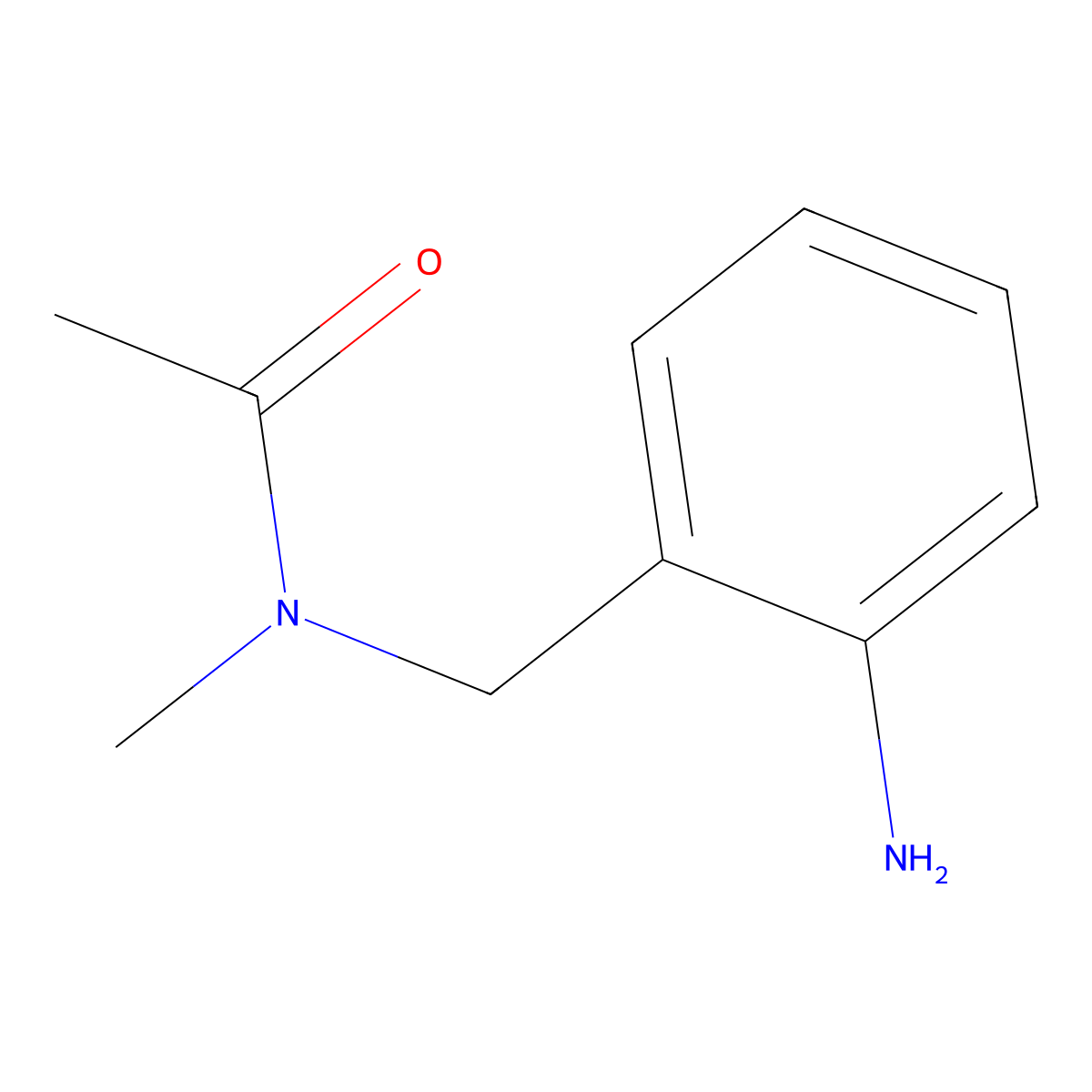 N-((2-aminophenyl)methyl)-N-methylacetamide molecular structure, CAS 1050885-65-8