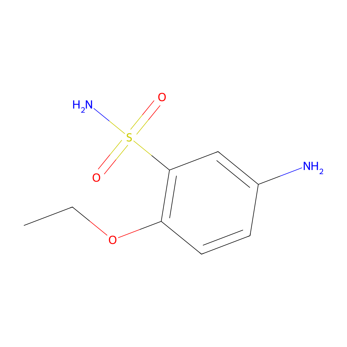 5-Amino-2-ethoxybenzene-1-sulfonamide molecular structure, CAS 1050886-42-4