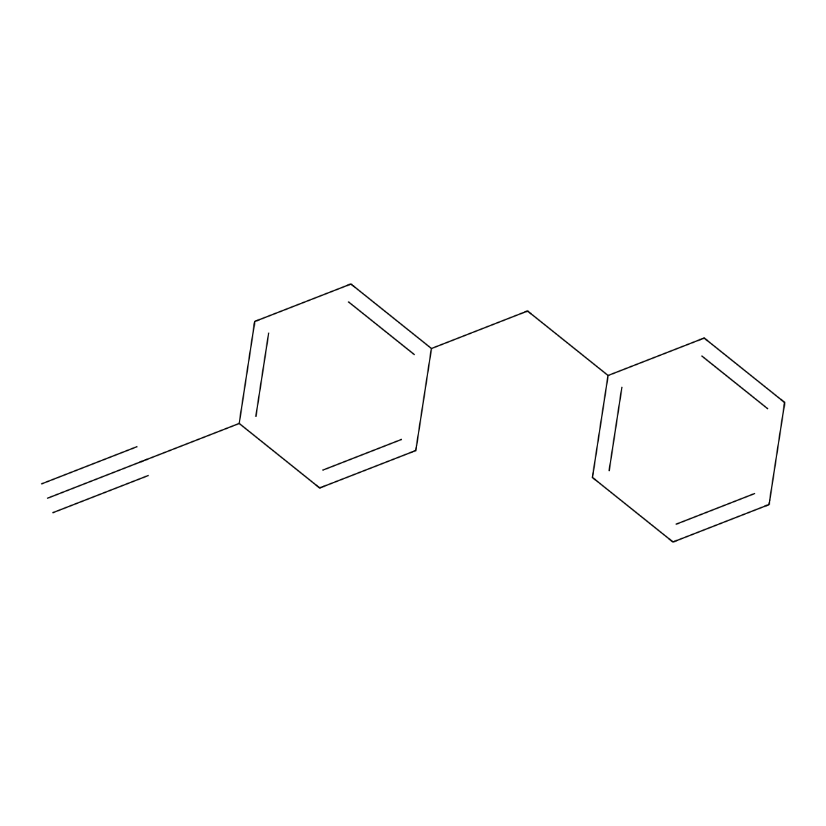 1-Benzyl-4-ethynylbenzene molecular structure, CAS 10509-21-4