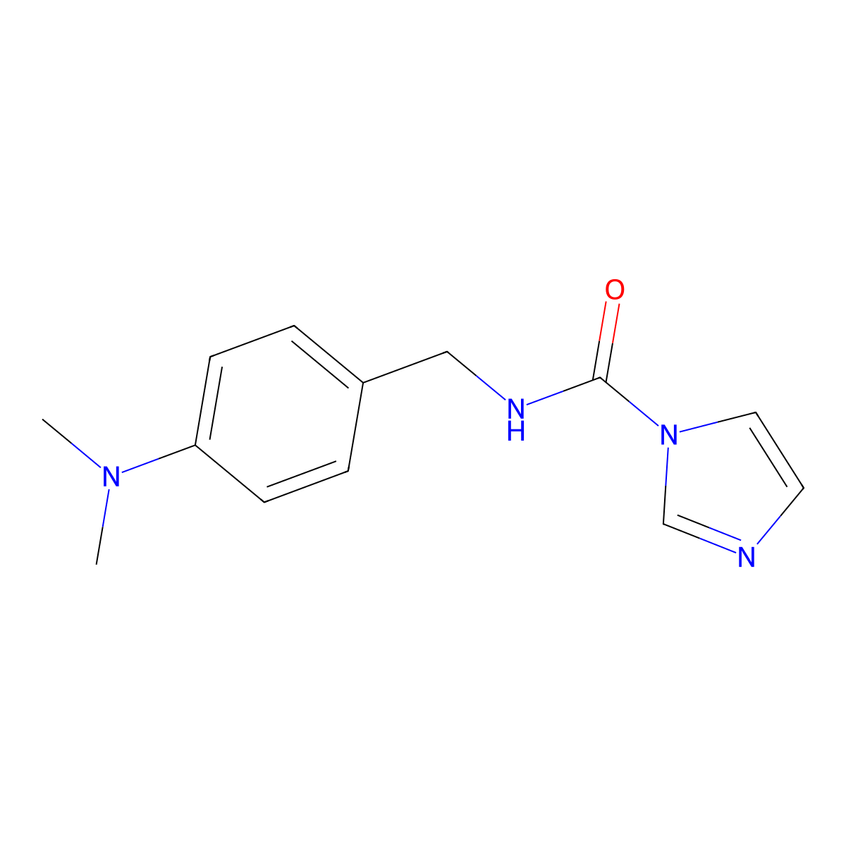 N-{[4-(dimethylamino)phenyl]methyl}-1H-imidazole-1-carboxamide molecular structure, CAS 1050910-96-7