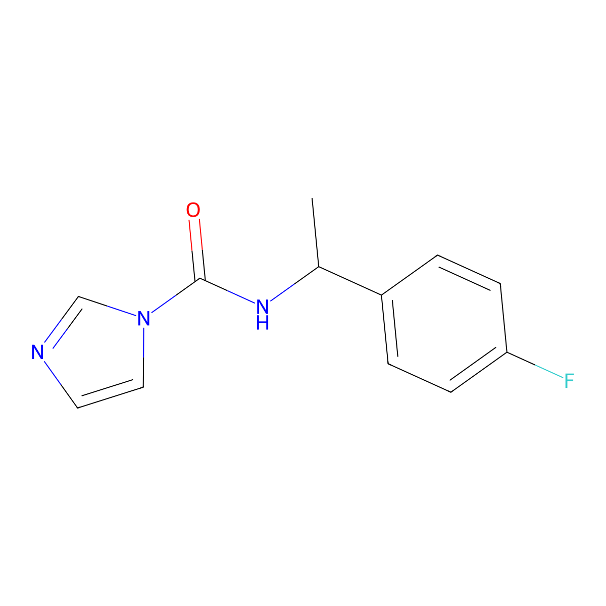 N-[1-(4-fluorophenyl)ethyl]-1H-imidazole-1-carboxamide molecular structure, CAS 1050911-04-0