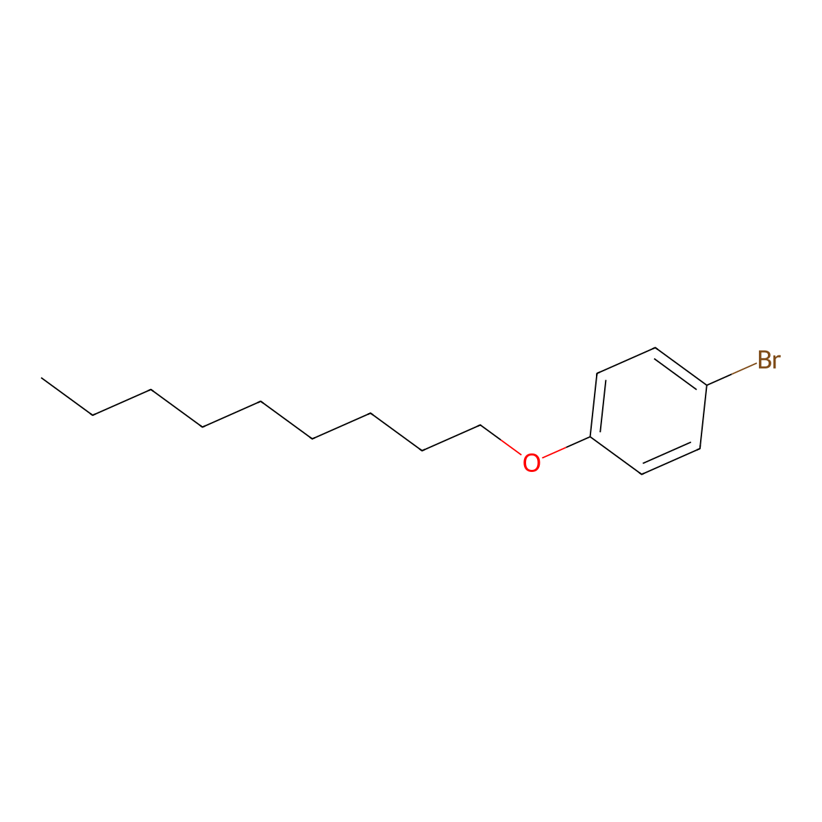 1-Bromo-4-(nonyloxy)benzene molecular structure, CAS 105100-90-1