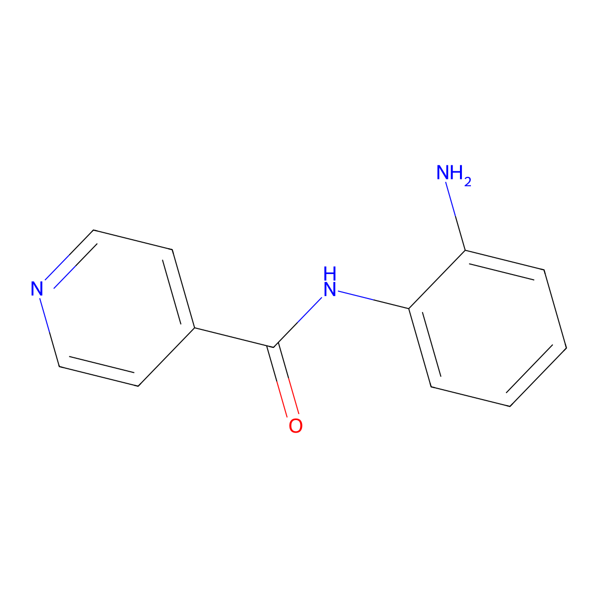 N-(2-aminophenyl)pyridine-4-carboxamide molecular structure, CAS 105101-25-5