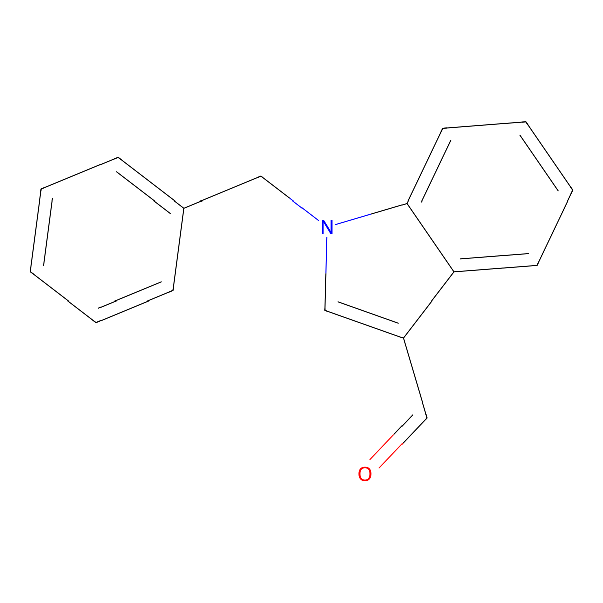 1-benzyl-1H-indole-3-carbaldehyde molecular structure, CAS 10511-51-0