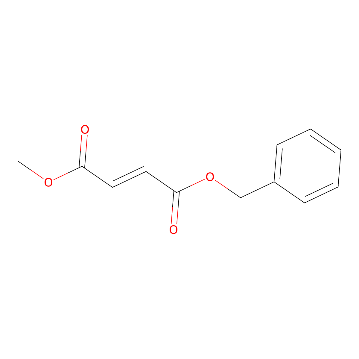 Benzyl methyl maleate molecular structure, CAS 105113-83-5