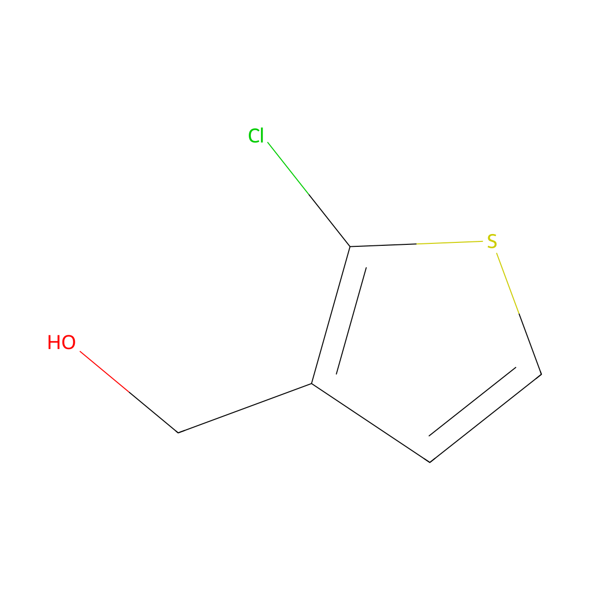 (2-Chlorothiophen-3-yl)methanol molecular structure, CAS 105114-80-5