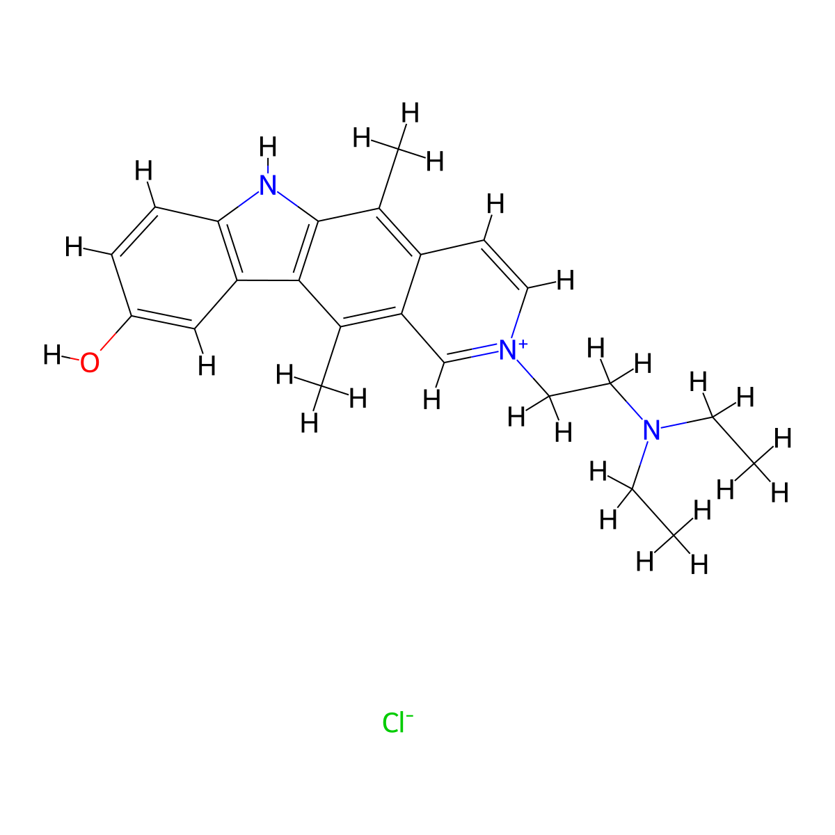 Datelliptium Chloride molecular structure, CAS 105118-14-7