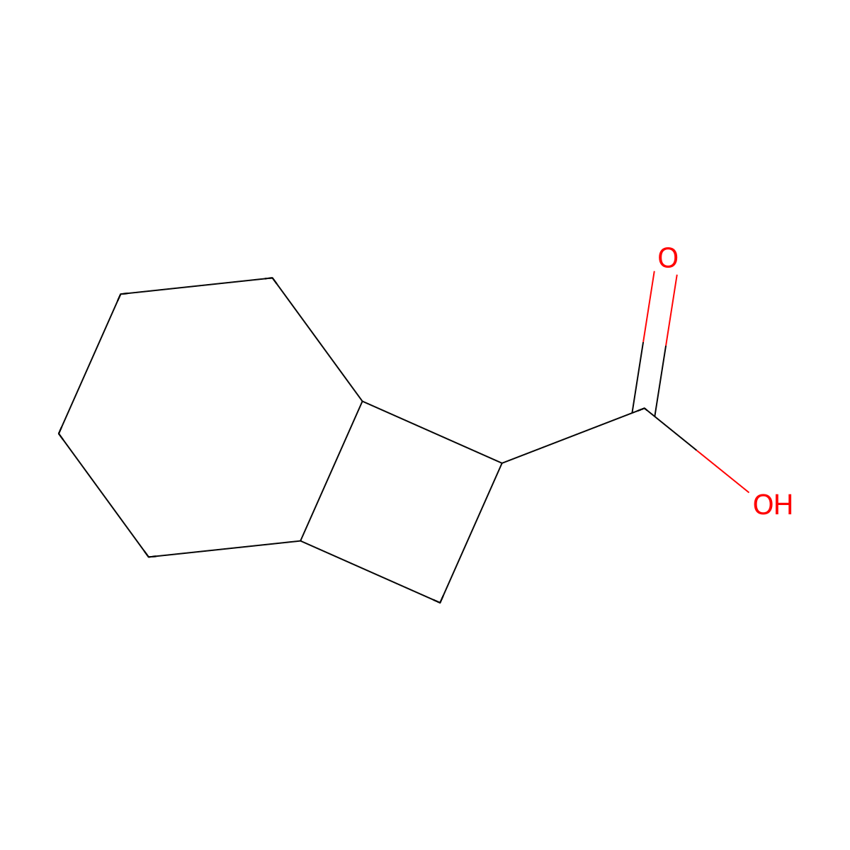Bicyclo[4.2.0]octane-7-carboxylic acid molecular structure, CAS 105118-52-3